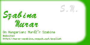 szabina murar business card